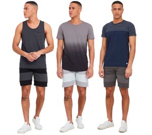 Pantaloncini da uomo SOLID SDMekir classici con coulisse - Grigio chiaro, Grigio scuro o Nero