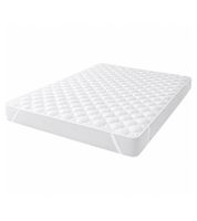 HOME IDEAS Coprimaterasso in microfibra con 4 cinghie elastiche, fodera protettiva adatta a materassi da 90x190 cm a 100x200 cm, 9983638 Bianco