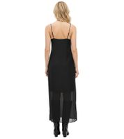 Women's Maxi Dress with Spaghetti Straps – Sleeveless Evening Dress 955567 Black