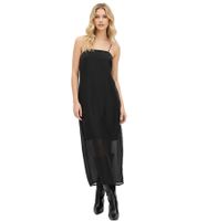 Women's Maxi Dress with Spaghetti Straps – Sleeveless Evening Dress 955567 Black