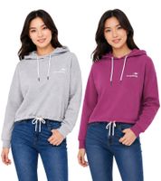 Casual KangaROOS Women's Hoodie with Drawstrings at Hood and Hem – Hooded Sweatshirt / Cotton Pullover – Heather Grey or Violet