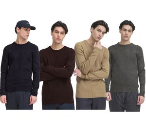 Pull homme CASUAL FRIDAY CFHeine en grosse maille avec logo, référence 20505605, disponible en bleu, noir, beige ou gris.
