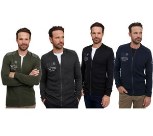 Veste zippée classique pour homme FQ1924 FQErland avec col montant, réf. 21900122, disponible en vert, gris, noir ou bleu