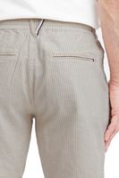 Short en lin pour homme FQ1924 FQHenry avec fermeture éclair, référence 21900626, beige ou gris