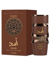 Lattafa Asad Bourbon Eau de Parfum Unisexe, Parfum Boisé Doux, Vaporisateur 100 ml, Marron