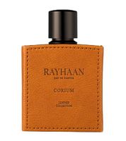 Rayhaan Corium Eau de Parfum Homme, Parfum Cuir Épicé aux Châtaignes et Bois d'Agar, 100 ml, Marron
