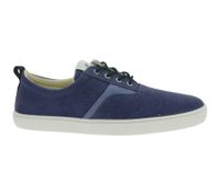 leichte GROUNDIES Barfußschuhe La Paz Damen Low-Top Mesh-Sneaker mit TrueSense Sohle nachhaltige und vegane Schnür-Schuhe GND-130264-07 Dunkelblau