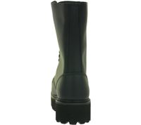 zeitlose Unisex Brandit Phantom Echtleder-Stiefel mit markanter Plateausohle Rangerstiefel Schnür-Boots 2. Wahl – kleine Schönheitsfehler 9073-2 Schwarz