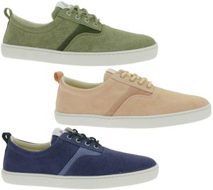 leichte GROUNDIES Barfußschuhe La Paz Damen Low-Top Mesh-Sneaker mit TrueSense Sohle nachhaltig und vegan GND-130264 Rosa, Khaki oder Dunkelblau