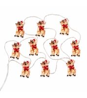 Funkelndes LICHTMOMENTE LED-Draht mit Reh-Motiv Lichterkette mit Timerfunktion 2,2 Meter 20 LEDs warmweiße Mikro-LED-Lämpchen 9843451 Silber