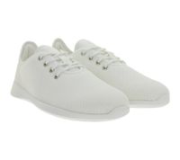 leichte GROUNDIES Barfußschuhe Balance 2.0 Damen Low-Top Mesh-Sneaker mit TrueSense Sohle Schnür-Schuhe GND-130259-02 Weiß