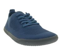 leichte GROUNDIES Barfußschuhe Active Knit Damen Low-Top Strick-Sneaker mit TrueSense Sohle nachhaltige und vegane Schnür-Schuhe GND-130211-07 Dunkelblau