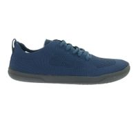 leichte GROUNDIES Barfußschuhe Active Knit Damen Low-Top Strick-Sneaker mit TrueSense Sohle nachhaltige und vegane Schnür-Schuhe GND-130211-07 Dunkelblau
