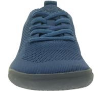 leichte GROUNDIES Barfußschuhe Active Knit Damen Low-Top Strick-Sneaker mit TrueSense Sohle nachhaltige und vegane Schnür-Schuhe GND-130211-07 Dunkelblau
