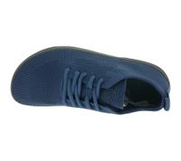leichte GROUNDIES Barfußschuhe Active Knit Damen Low-Top Strick-Sneaker mit TrueSense Sohle nachhaltige und vegane Schnür-Schuhe GND-130211-07 Dunkelblau