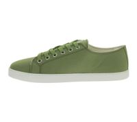 nachhaltige und vegane GROUNDIES Barfußschuhe Lima Herren Low-Top Sneaker aus Portugal mit TrueSense Sohle Canvas Schnür-Schuhe GND-230177-10 Khaki