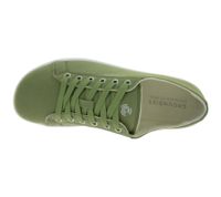 nachhaltige und vegane GROUNDIES Barfußschuhe Lima Herren Low-Top Sneaker aus Portugal mit TrueSense Sohle Canvas Schnür-Schuhe GND-230177-10 Khaki