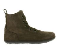 markante GROUNDIES Barfußschuhe Salzburg Damen Echtleder Stiefelette mit TrueSense Sohle GND-110159-04 Braun