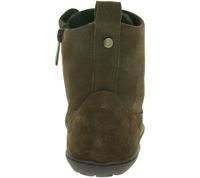markante GROUNDIES Barfußschuhe Salzburg Damen Echtleder Stiefelette mit TrueSense Sohle GND-110159-04 Braun
