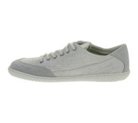 klassische GROUNDIES Barfußschuhe Amsterdam Damen Turnschuhe mit TrueSense Sohle Echtleder-Schuhe GND-110179-16 Hellgrau