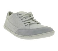 klassische GROUNDIES Barfußschuhe Amsterdam Damen Turnschuhe mit TrueSense Sohle Echtleder-Schuhe GND-110179-16 Hellgrau