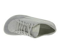 klassische GROUNDIES Barfußschuhe Amsterdam Damen Turnschuhe mit TrueSense Sohle Echtleder-Schuhe GND-110179-16 Hellgrau
