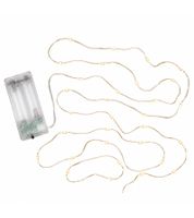 Sparkling LICHTMOMENTE LED wire string light with timer function, 2.4 meters, 20 warm-white micro-LEDs, 9843546 Gold