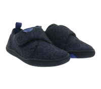 nachhaltige und vegane GROUNDIES Barfußschuhe Blokhus Kinder Hausschuhe mit TrueSense Sohle Mädchen und Jungen Filz-Schuhe GND-360252-12 Dunkelblau