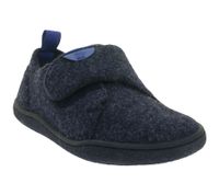 nachhaltige und vegane GROUNDIES Barfußschuhe Blokhus Kinder Hausschuhe mit TrueSense Sohle Mädchen und Jungen Filz-Schuhe GND-360252-12 Dunkelblau