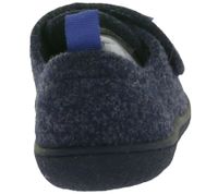 nachhaltige und vegane GROUNDIES Barfußschuhe Blokhus Kinder Hausschuhe mit TrueSense Sohle Mädchen und Jungen Filz-Schuhe GND-360252-12 Dunkelblau