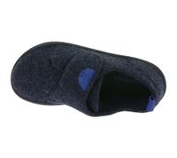 nachhaltige und vegane GROUNDIES Barfußschuhe Blokhus Kinder Hausschuhe mit TrueSense Sohle Mädchen und Jungen Filz-Schuhe GND-360252-12 Dunkelblau