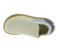 Breathable GROUNDIES Nara barefoot sneakers for kids with TrueSense sole – slip-ons for girls and boys (GND-380269-03 Beige/Blue)