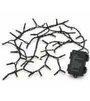 Atmospheric LICHTMOMENTE LED string lights with timer function – 4.2 meters, 40 color-changing micro-LEDs (Black, Model 7667605)