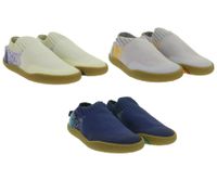 atmungsaktive GROUNDIES Barfußschuhe Nara Kinder Turnschuhe mit TrueSense Sohle Mädchen und Jungen Slip-On`s GND-380269 in Beige/Blau, Grau/Orange oder Blau