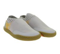 atmungsaktive GROUNDIES Barfußschuhe Nara Kinder Turnschuhe mit TrueSense Sohle Mädchen und Jungen Slip-On`s GND-380269 in Beige/Blau, Grau/Orange oder Blau