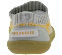 atmungsaktive GROUNDIES Barfußschuhe Nara Kinder Turnschuhe mit TrueSense Sohle Mädchen und Jungen Slip-On`s GND-380269 in Beige/Blau, Grau/Orange oder Blau