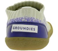 atmungsaktive GROUNDIES Barfußschuhe Nara Kinder Turnschuhe mit TrueSense Sohle Mädchen und Jungen Slip-On`s GND-380269 in Beige/Blau, Grau/Orange oder Blau