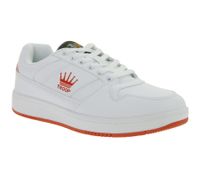 WORLD OF TROOP Destroyer Low Sneakers basse da uomo e da donna, modello retrò 3PP0150101 1161 BA Bianco/Rosso