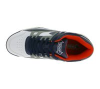 WORLD OF TROOP Cobra Low Sneakers basse da uomo e da donna, stile retrò, in vera pelle, 3PP0170101 4111 CA Bianco/Blu/Rosso