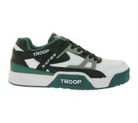 WORLD OF TROOP Delta Low Sneakers basse da uomo/donna, sneakers retrò da skater 3PP0160101 1195 AA Bianco/Verde/Nero
