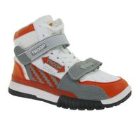 WORLD OF TROOP Cobra High Sneakers alte da uomo e da donna, modello retrò 3PP0170102 5161 CA Bianco/Grigio/Rosso