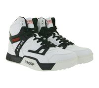 WORLD OF TROOP Delta High Sneakers alte da uomo, sneakers retrò da donna, sneakers skater 3PP0160102 1121 AA Bianco/Nero