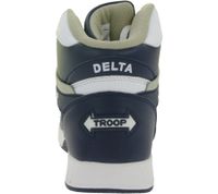 WORLD OF TROOP Delta High Sneakers alte da uomo, sneakers retrò da donna, sneakers skater 3PP0160102 4111 CA Bianco/Blu/Nero