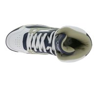 WORLD OF TROOP Delta High Sneakers alte da uomo, sneakers retrò da donna, sneakers skater 3PP0160102 4111 CA Bianco/Blu/Nero