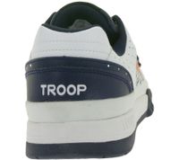 WORLD OF TROOP Cobra Low Sneakers basse da uomo e da donna, modello retrò 80103 Bianco/Rosso, Bianco/Nero o Bianco/Blu