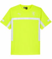 Maglia sportiva da uomo PUMA X Scuderia Ferrari F1 2024 Charles Leclerc, modello Formula 1, codice 701230155 001, colore giallo neon