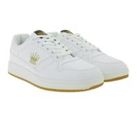WORLD OF TROOP Destroyer Low Men's & Women's Retro Low-Top Sneakers (Model 80100) – White/Navy, White/Red, or White/Gold