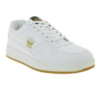 WORLD OF TROOP Destroyer Low Men's & Women's Retro Low-Top Sneakers (Model 80100) – White/Navy, White/Red, or White/Gold