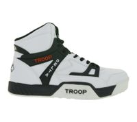 WORLD OF TROOP Delta High High-Top Sneakers (Unisex/Retro/Skater Style) – Model 80102 – White/Blue, White/Black, or Black