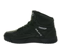 WORLD OF TROOP Delta High High-Top Sneakers (Unisex/Retro/Skater Style) – Model 80102 – White/Blue, White/Black, or Black